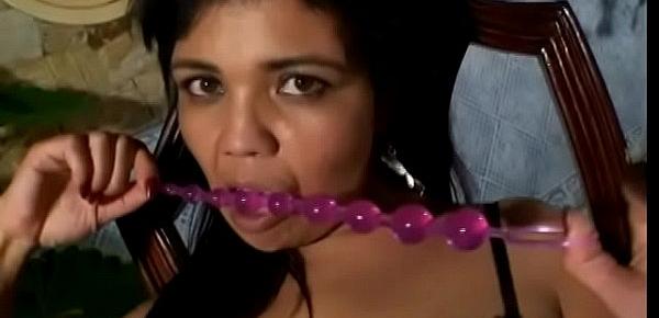  Naughty swarthy cutie pie Maysa Margues likes when her friend calls her to rest room of SPA resort where he could polish her fucking holes with his big tool